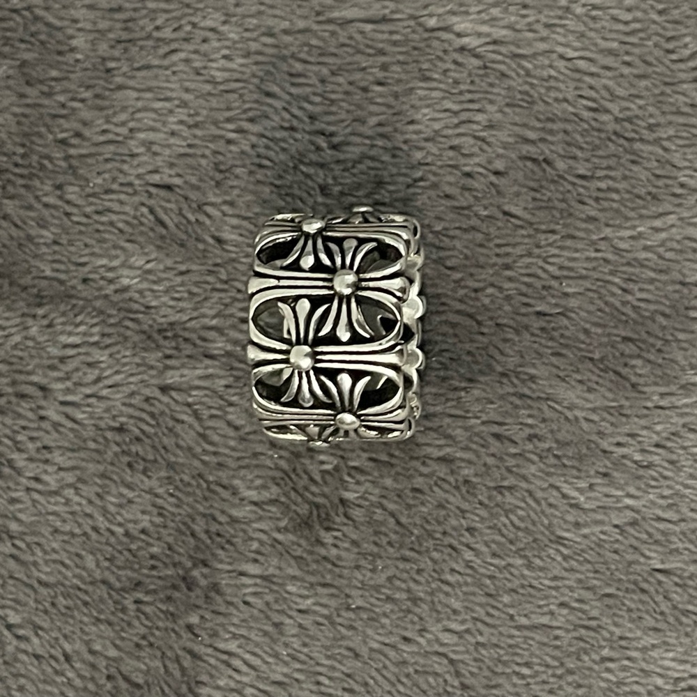 Chrome Hearts Silver Cemetary Band Ring